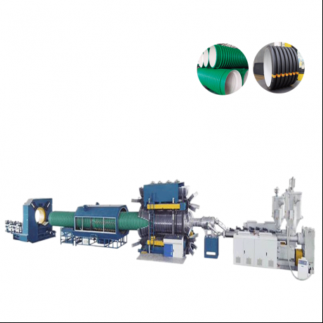 HDPE، PP الأنابيب المموجة ذات الجدار المزدوج من النوع العمودي وخط بثق الأنابيب المضلعة PVC